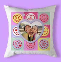 Tap to view Swizzels Love Heart Photo Upload Cushion