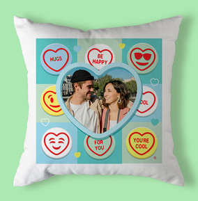 Swizzels Love Heart Hugs Photo Cushion