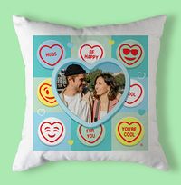 Tap to view Swizzels Love Heart Hugs Photo Cushion