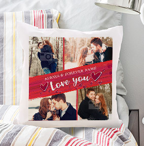 Always and Forever Multi Photo Cushion