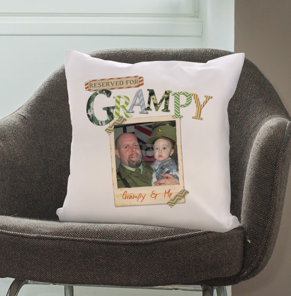 Reserved for Grampy Personalised Cushion