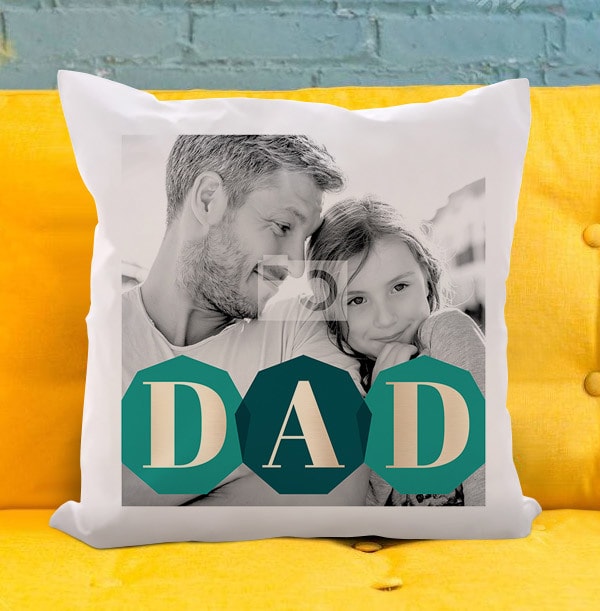 DAD Photo Upload Cushion