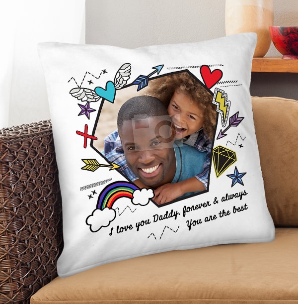 I Love You Daddy Photo Cushion