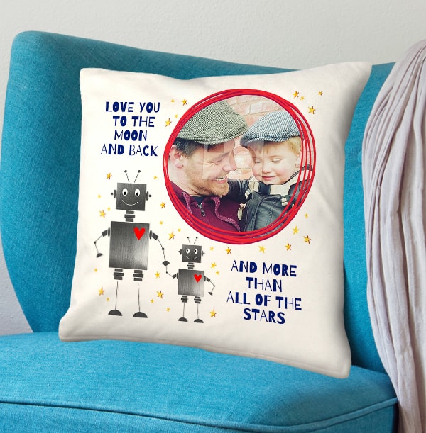 To The Moon and Back Photo Cushion