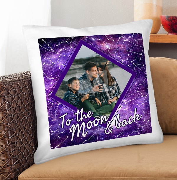 To The Moon Photo Cushion