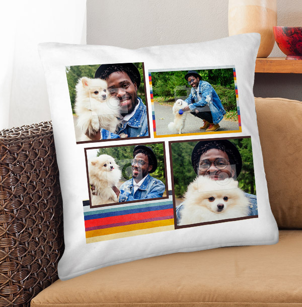 Retro Multi Photo Cushion