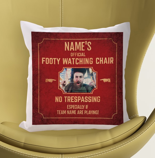 Footy Watching Chair Photo Cushion