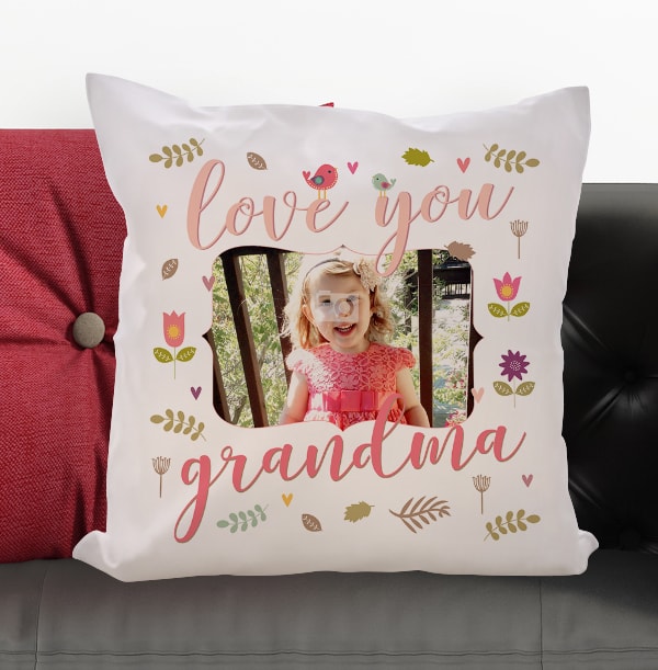 Love You Grandma Photo Cushion