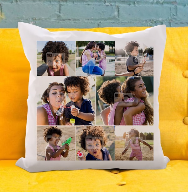 8 Photo Collage Cushion