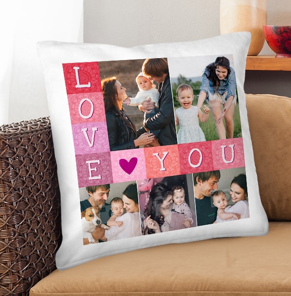 Love You 5 Photo Cushion