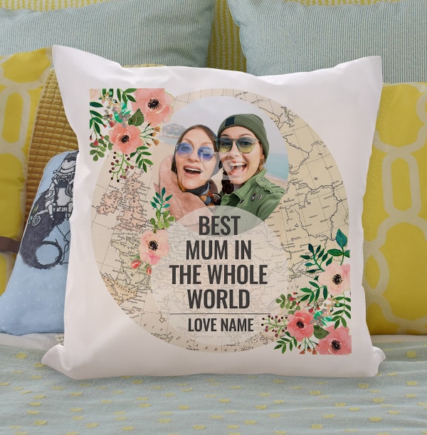 Best Mum In The Whole World Photo Cushion