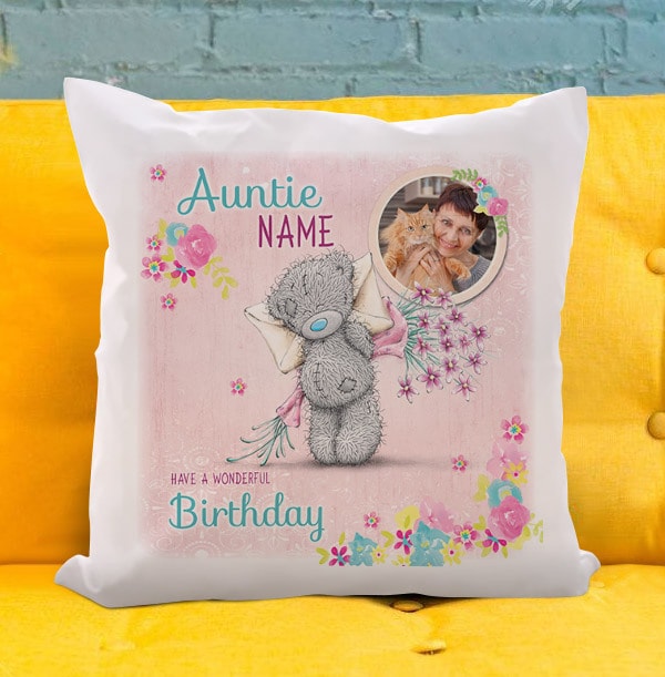 Auntie Birthday Me To You Photo Cushion