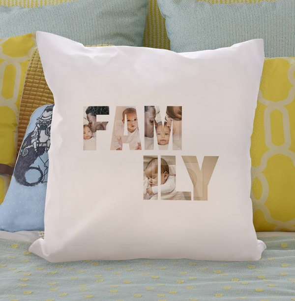 Family Photo Upload Cushion