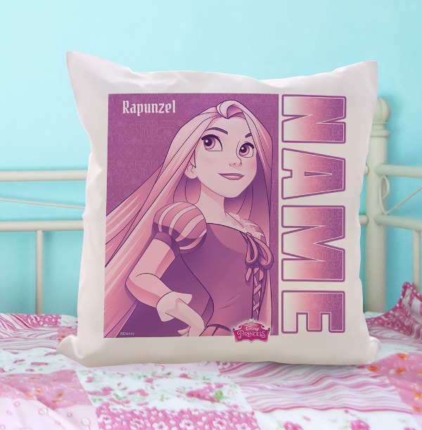 ZDISC Personalised Rapunzel Cushion - Disney Princess