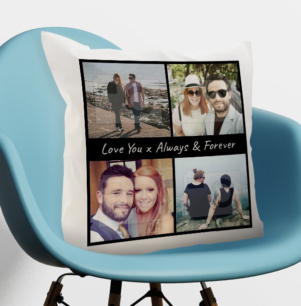 Always and Forever Multi Photo Cushion