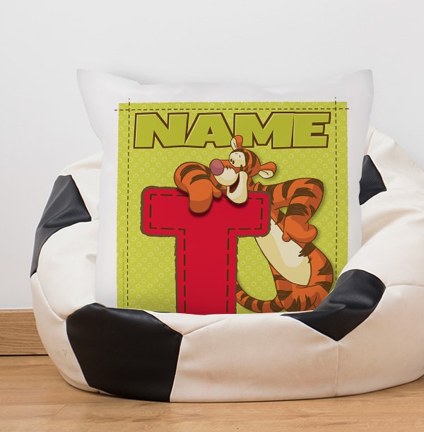 ZDISC T is for Tigger Personalised Cushion - Winnie the Pooh