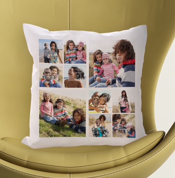 10 Photo Collage Cushion
