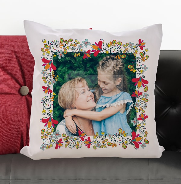 Flower Frame Photo Cushion