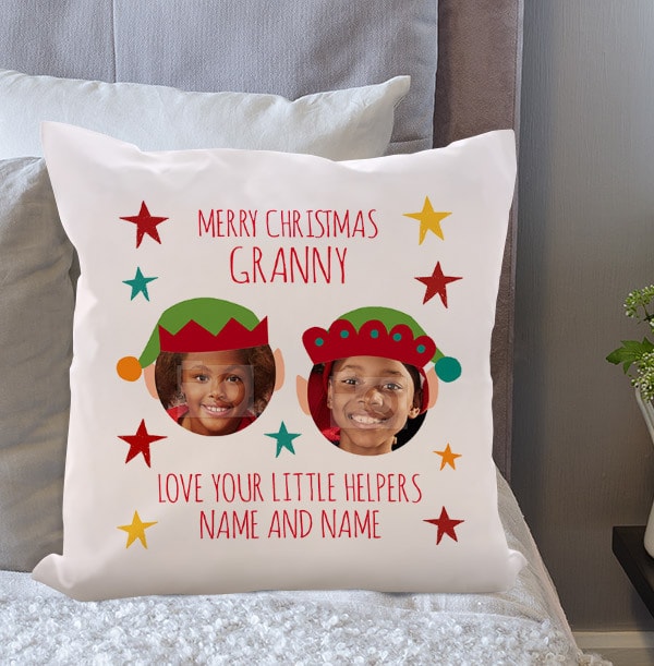 Merry Christmas Granny Photo Cushion