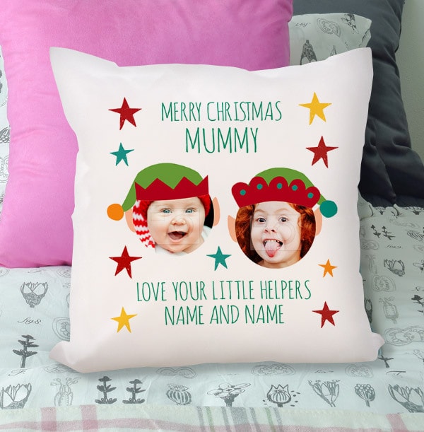 Merry Christmas Mummy Photo Cushion