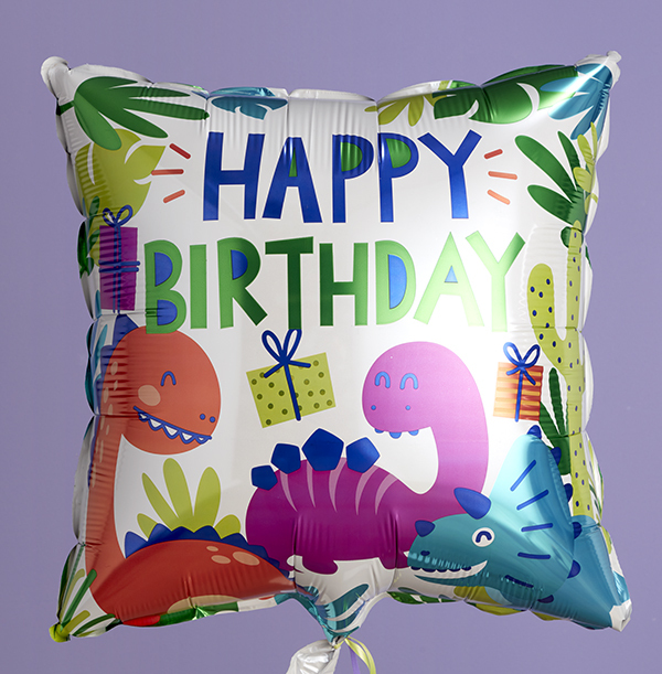 Happy Birthday Dinosaurs Balloon