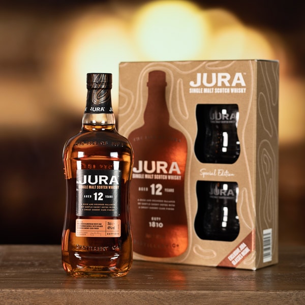 Jura 12 Year Old Whisky Gift Pack