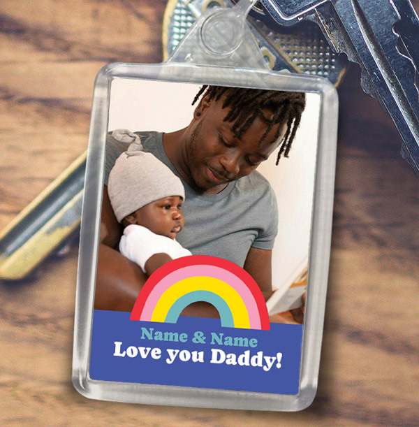 Love You Daddy Full Photo Keyring