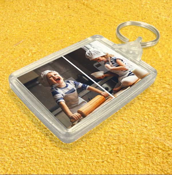 Keyring With 2 Photos - Landscape