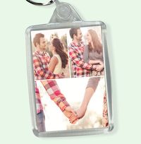 Tap to view Keyring With 3 Photos - Portrait