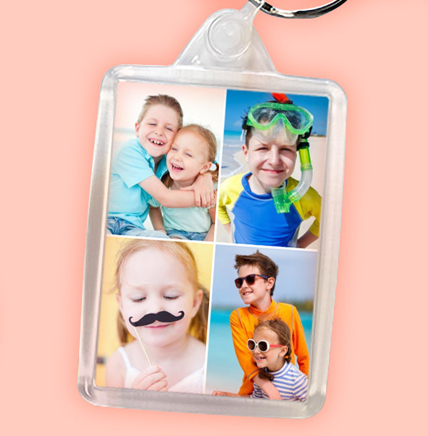 Keyring with 4 Photos