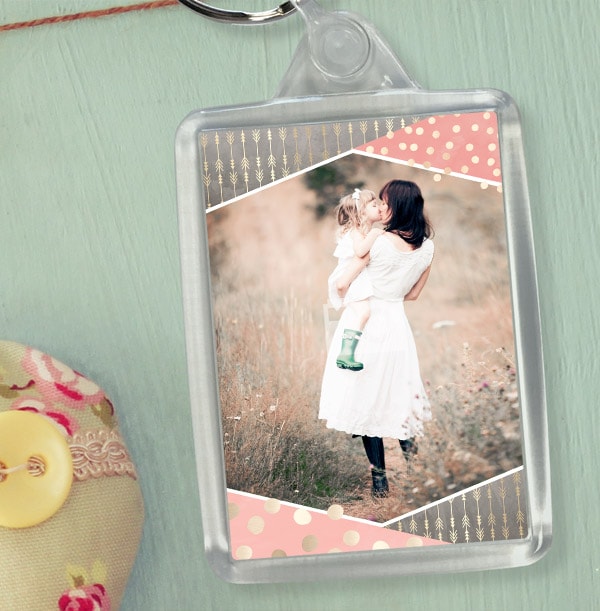 Elegant Personalised Photo Keyring