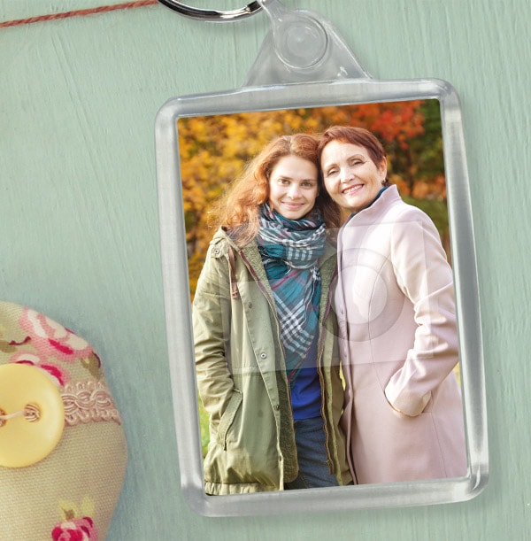 Mum Full Photo Keyring - Portrait