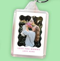 Tap to view Love You Mummy Personalised Photo Keyring