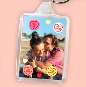 Swizzels Love Hearts Full Photo Keyring