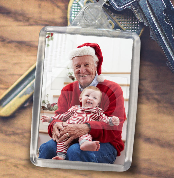 Christmas Full Photo Portrait Keyring