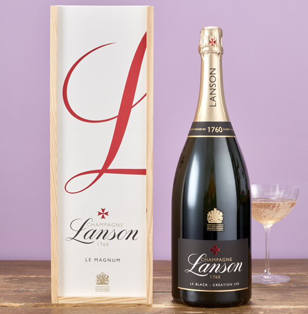 Lanson  Magnum Champagne and Wooden Box