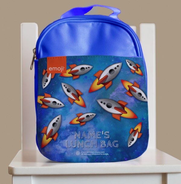 ZDISC ZDISC - OUT OF LICENSE FEB2023 - Emoji Rockets Personalised Lunch Bag