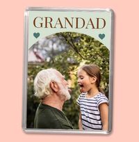 Tap to view Grandad Photo Personalised Magnet