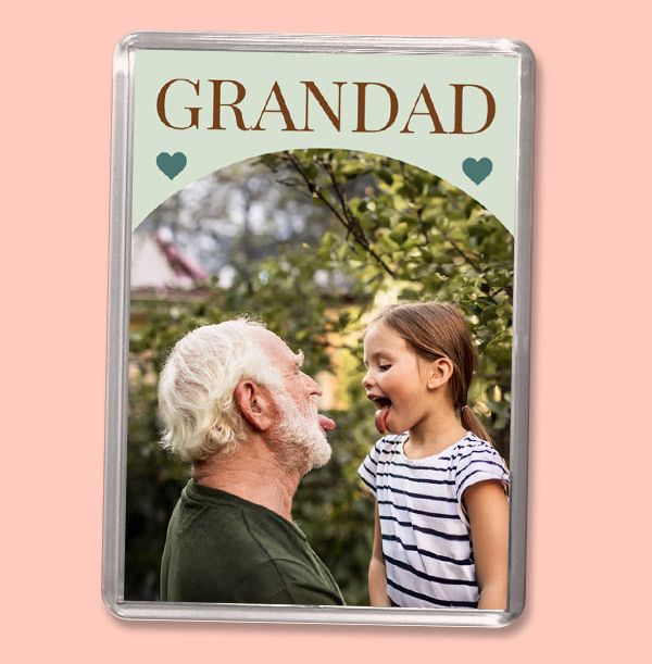 Photo of Grandad Photo Personalised Magnet
