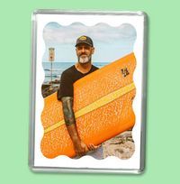 Tap to view Full Photo Wavy Personalised Magnet