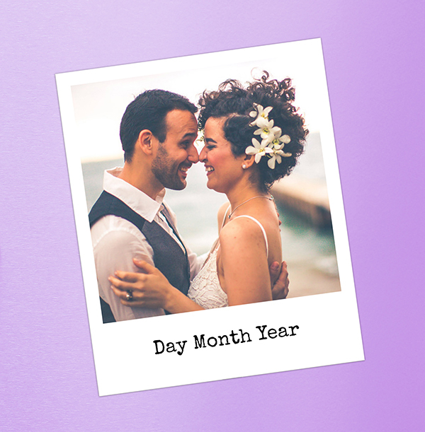 Personalised Date Retro Photo Magnet