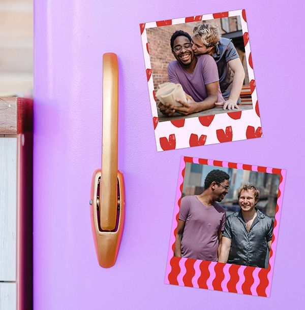 Photo of Retro Style Personalised Photo Magnet Patterns