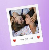 Tap to view Personalised Retro Photo Magnet Hearts
