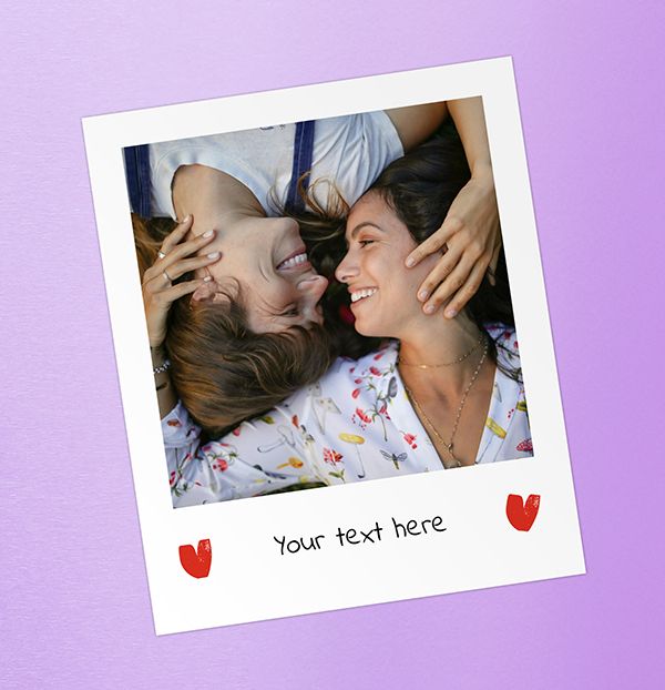 Photo of Personalised Retro Photo Magnet Hearts