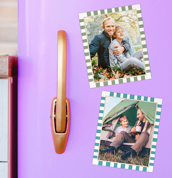Full Photo Stripe Border Magnet