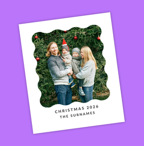 Personalised Christmas Retro Photo Magnet Memento