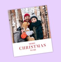 Tap to view Personalised Christmas Retro Photo Magnet Letterpress