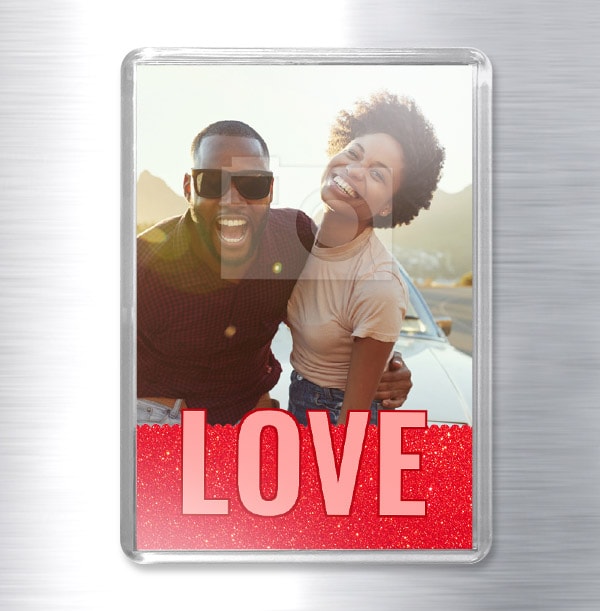 Love Photo Fridge Magnet - Portrait