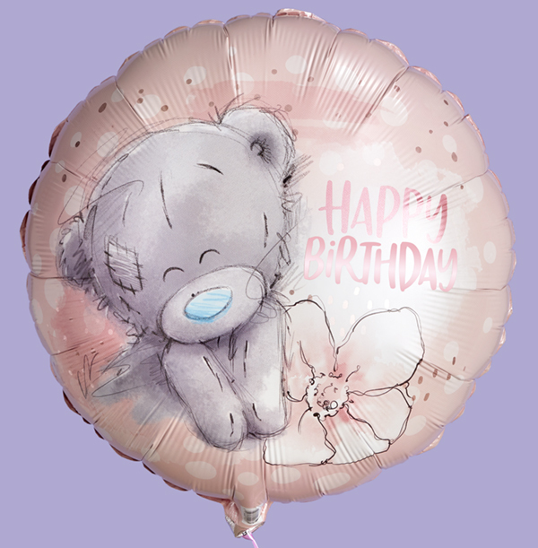 Me To You Birthday Flower Balloon