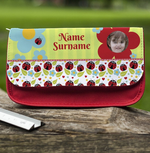ZDISC Ladybird Personalised Pencil Case